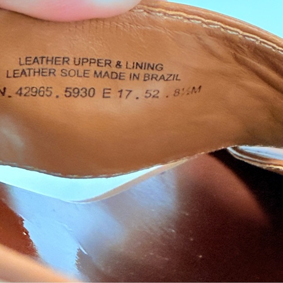 Tory Burch Gabriella wedge leather sandals size 8.5 - Picture 9 of 9